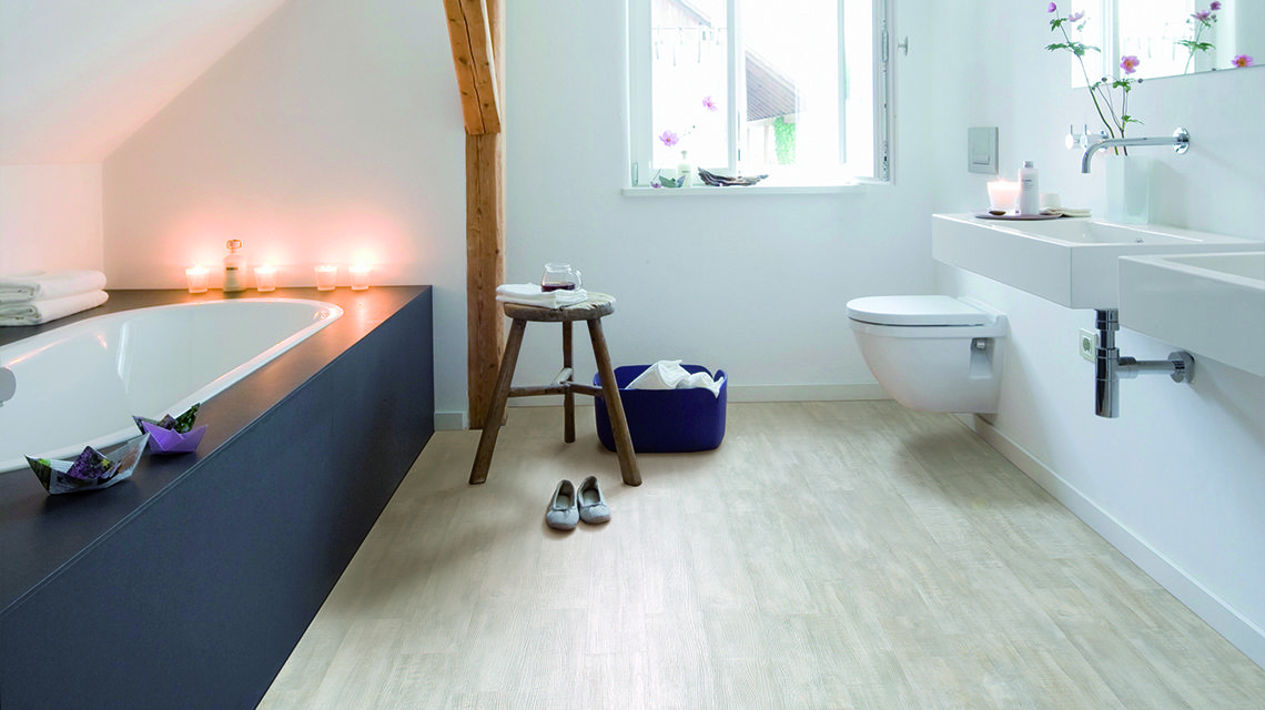 Кварцвинил в ванной фото Hydrocork - NEW - EcoFloors Bathroom inspiration, Cork flooring, Bathroom interi