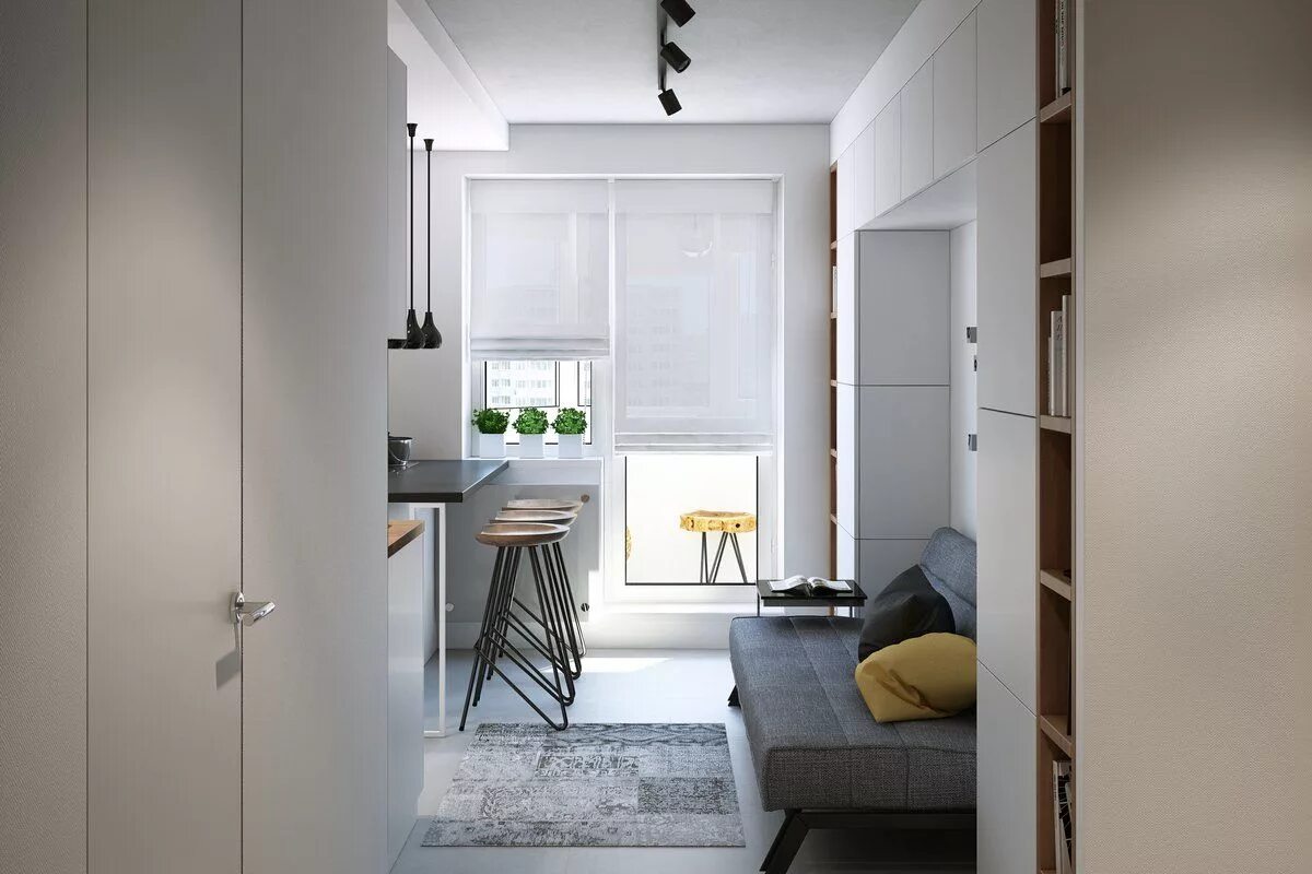 Квартира 10 кв м дизайн Квартира для девушки в Подмосковье Small apartment design, Modern apartment deco