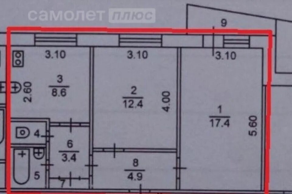 Квартира 121 серии планировка 2 комнатная Купить Квартиру-Студию на улице Крамского (Челябинск) - предложения о продаже ст