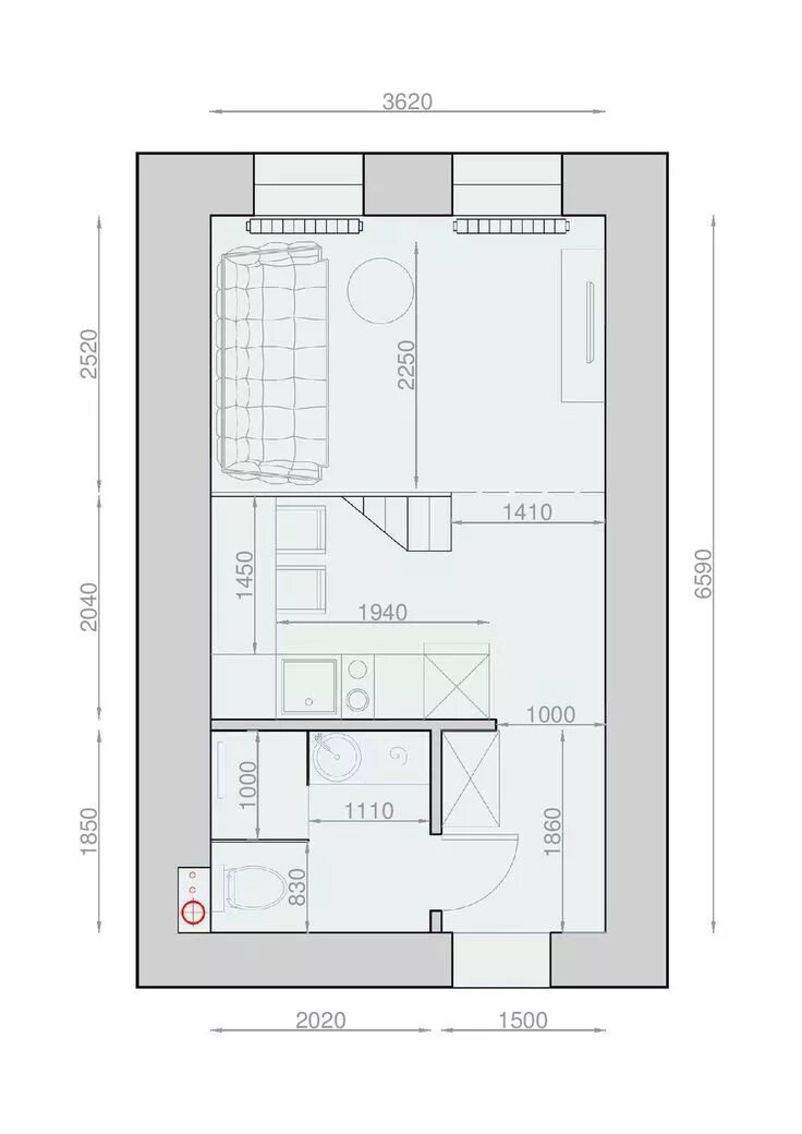 Квартира 16 кв м планировка STALINKA - SMART&MINI. Квартира до 30 кв. метров PINWIN - конкурсы для архитекто