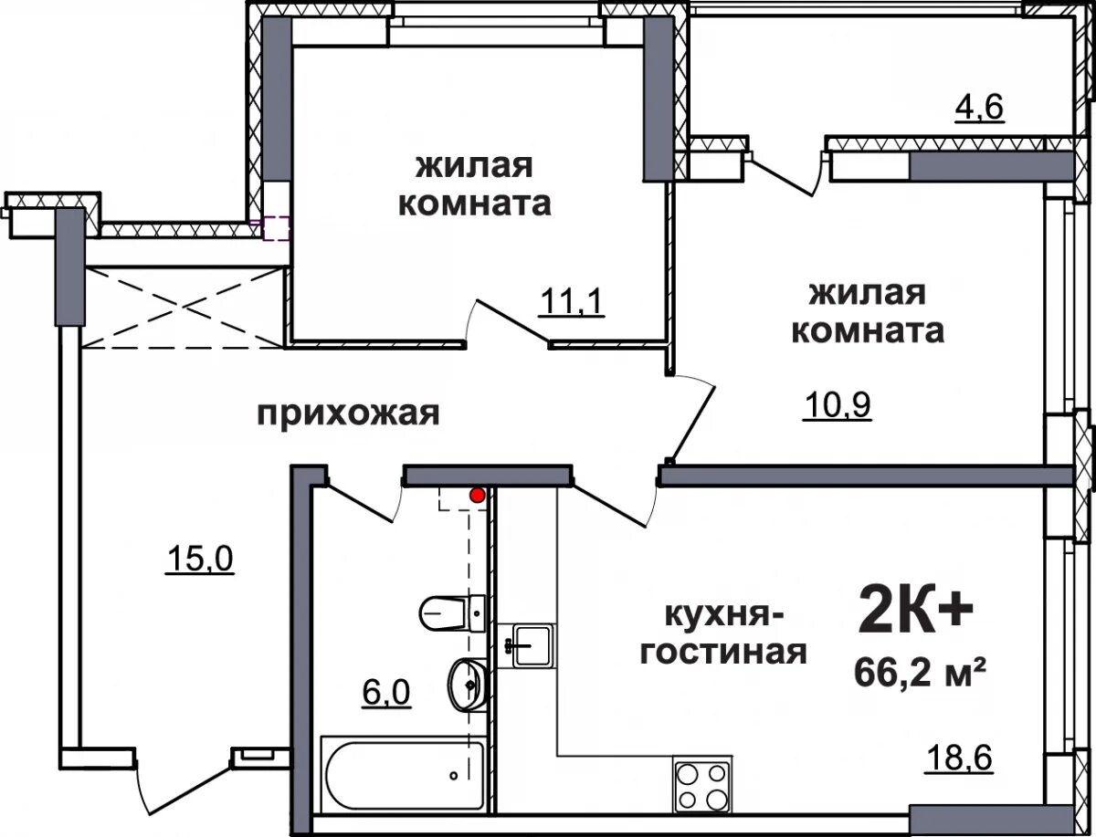 Квартира 2 нижний новгород планировка ЖК Подкова на Родионова (Нижний Новгород) - планировки квартир