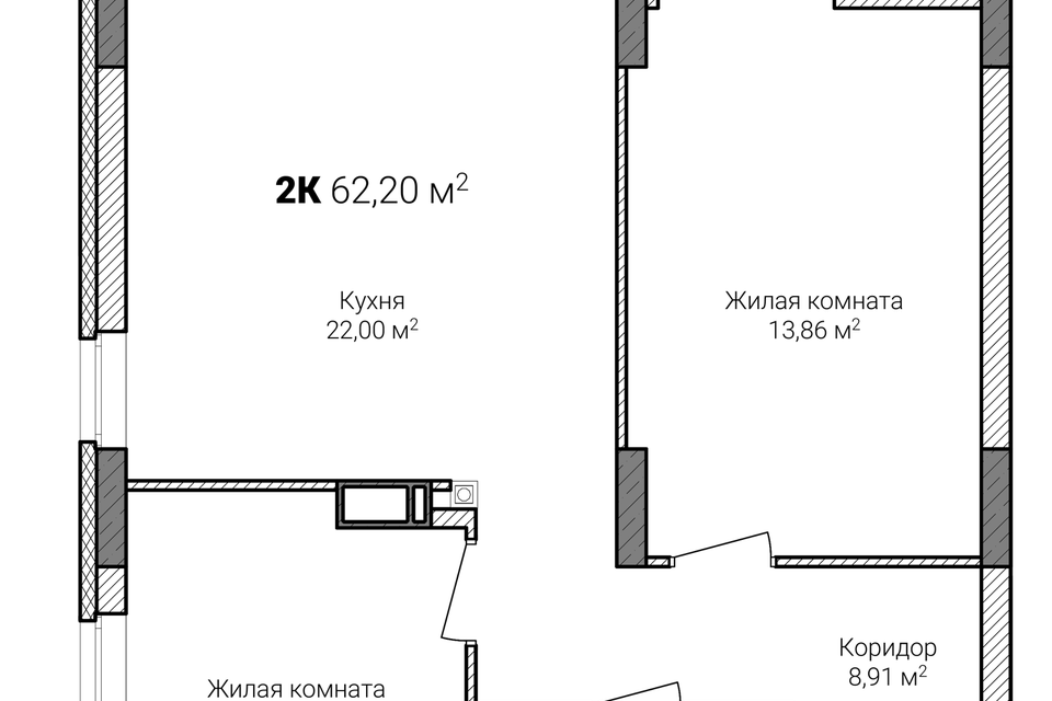 Квартира 2 нижний новгород планировка Купить Квартиру с Высокими Потолками на Центральной улице (деревня Новопокровско