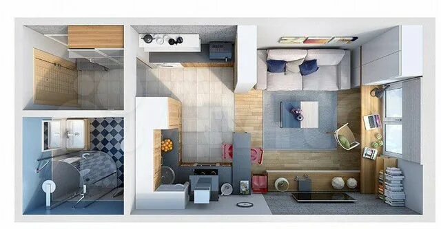Квартира 24 кв м планировка Студия, 24.6 м², 1/3 эт. на продажу в Новороссийске Купить квартиру Авито