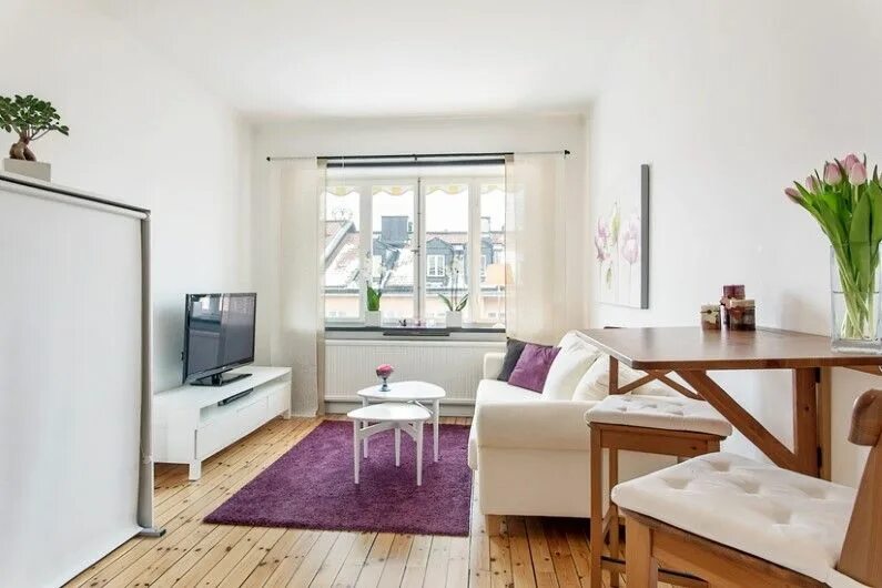 Квартира 28 кв м дизайн 28 sqm studio in Stockholm with attractive interior design Interior design, Inte