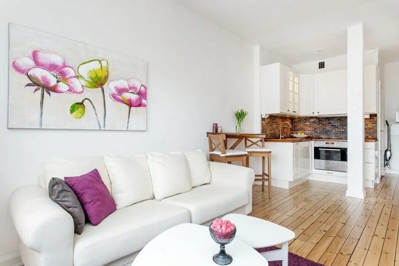 Квартира 28 кв м дизайн 28 sqm Studio in Stockholm with Attractive Interior Design Interior design, Tiny