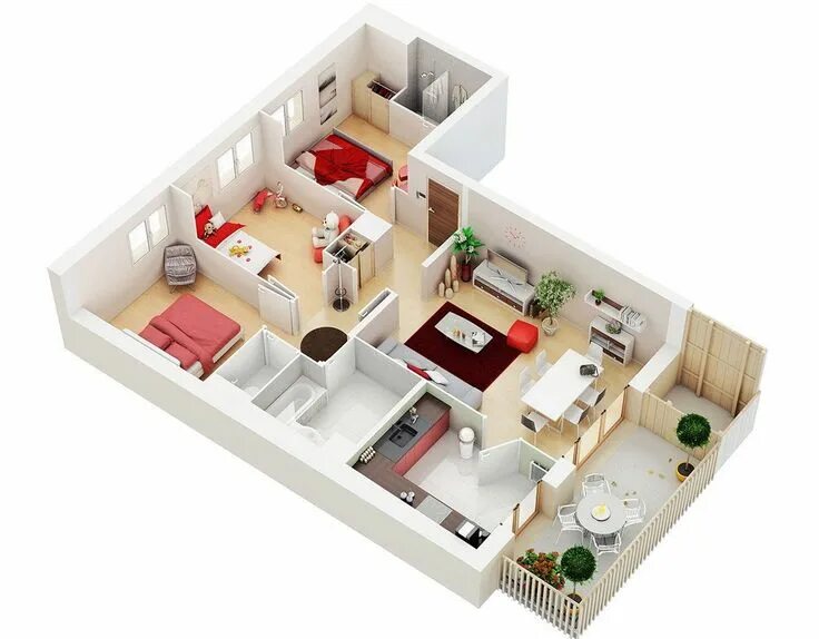 Квартира 3 фото Pin by Martye Gabriel on Projects to try Apartment floor plans, Home design plan