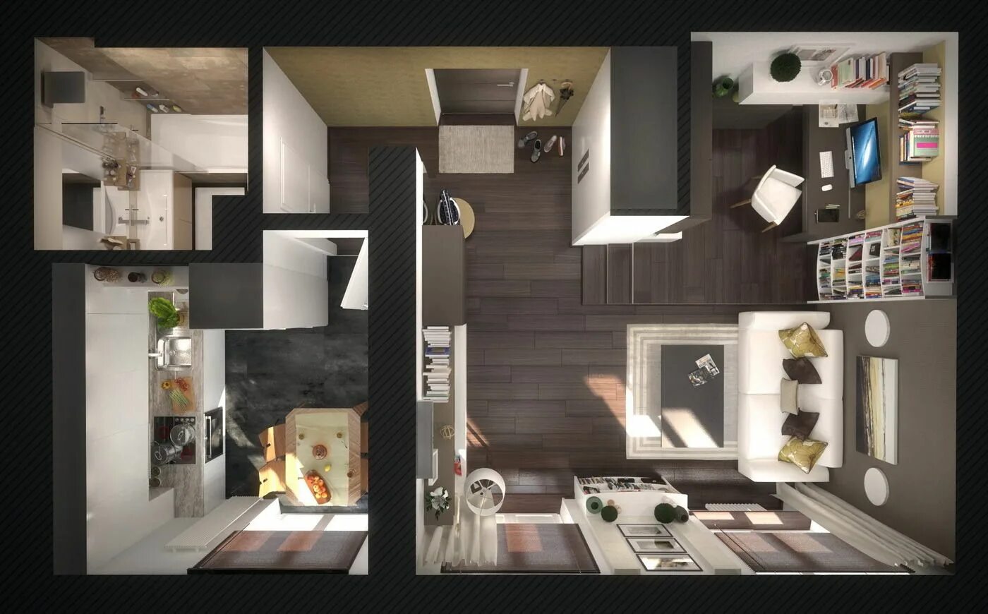 Квартира 32 кв м планировка фото ремонт квартиры 37 метров - Поиск в Google House floor design, Small house desig