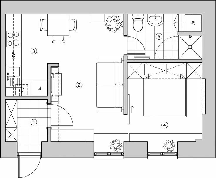 Квартира 33 кв м дизайн планировка Вильнюс: квартира 33 кв. м Small apartment plans, Tiny house plans, Small house 