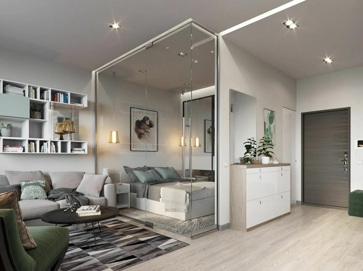 Квартира 35 кв дизайн Piccolo monolocale, Interni casa, Case di design