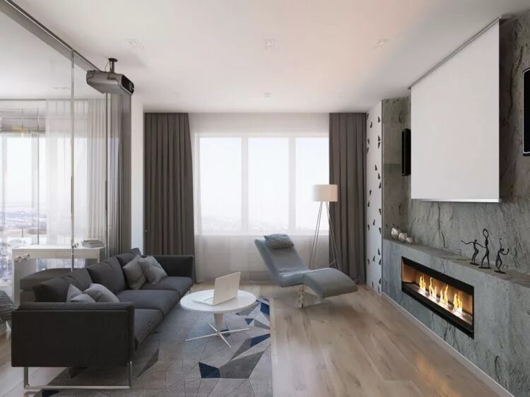 Квартира 35 кв дизайн dées déco studio moderne de moins de 50m2