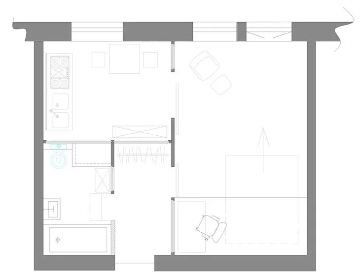 Квартира 35 кв м дизайн планировка Минск: мини-лофт 38 кв.м Планировки, Квартирные идеи, Квартира