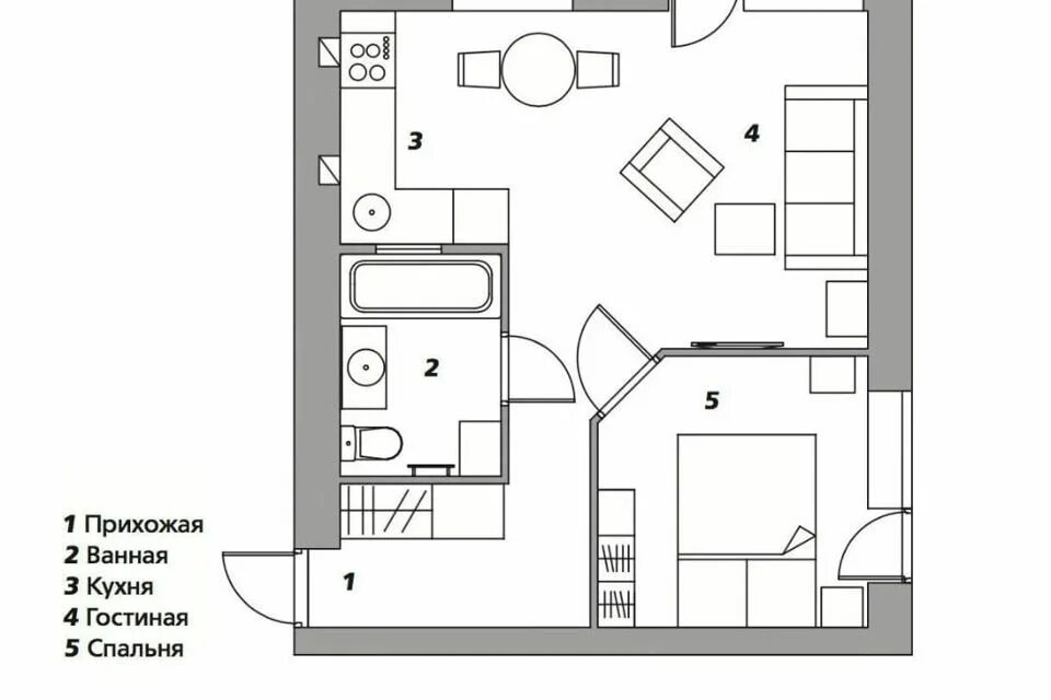 Квартира 39 кв м планировка Купить Квартиру 40 Кв.М. на Нагорной улице (дачный посёлок Мочище) - объявления 