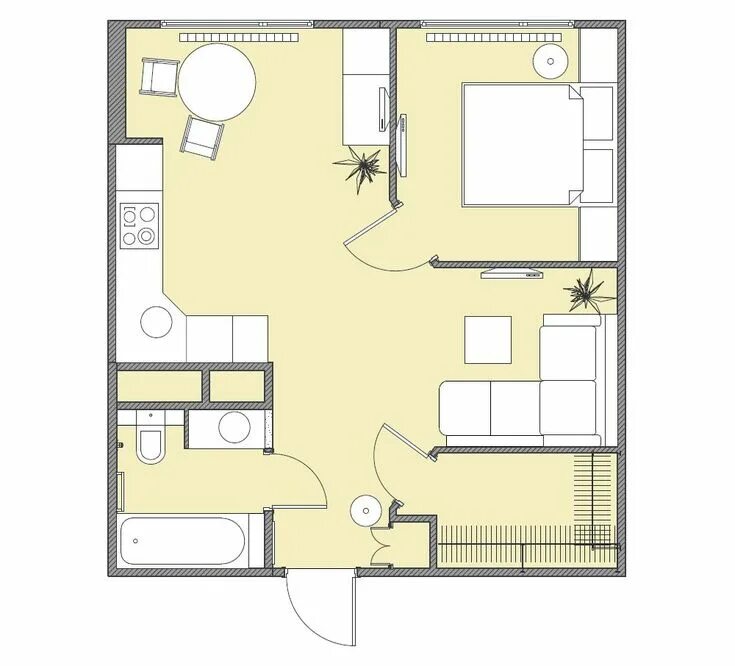 Квартира 42 кв м дизайн планировка Пин на доске Micro living Планировки, План крошечного дома, Планировка дома