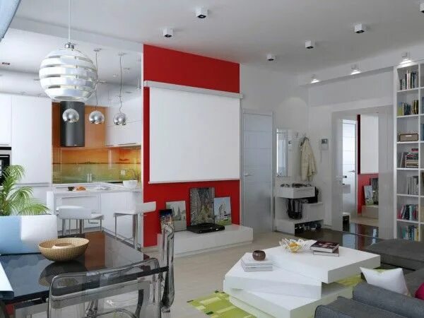 Квартира 47 кв интерьер 3 Distinctly Themed Apartments Under 800 Square Feet with Floor plans