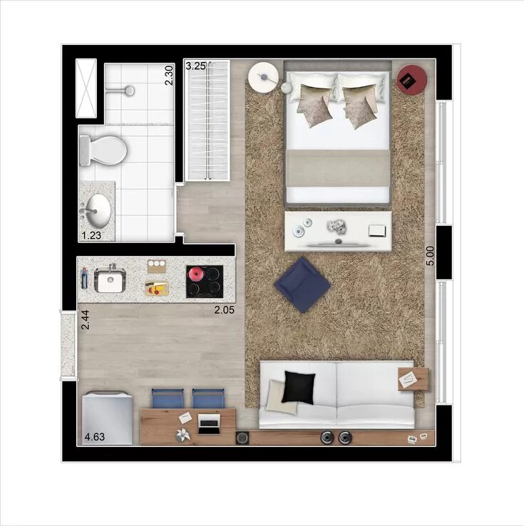 Квартира 5 кв м планировка Pin by Gabriela Petrova on * layout * Studio apartment floor plans, Studio apart