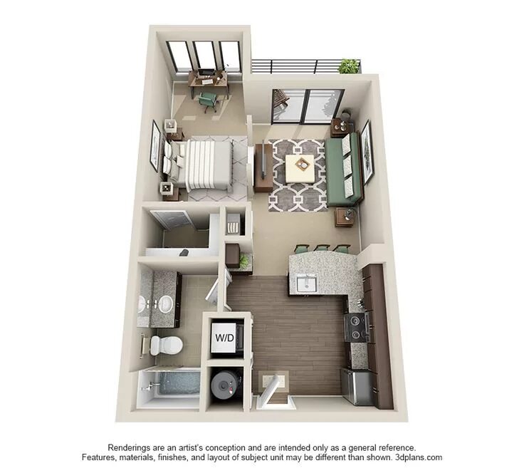 Квартира 5 кв м планировка The Irwin Apartment floor plans, Condo floor plans, Studio floor plans