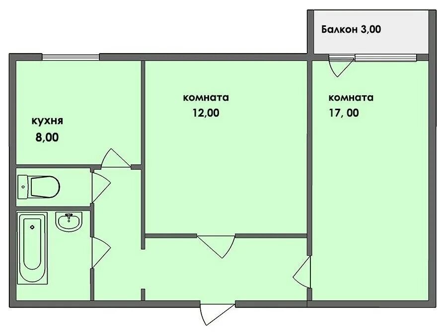 Квартира 54 кв м планировка 2 комнатная Купить 2-комнатную квартиру, 49.9 м² по адресу Челябинск, 3 Интернационала, 71, 