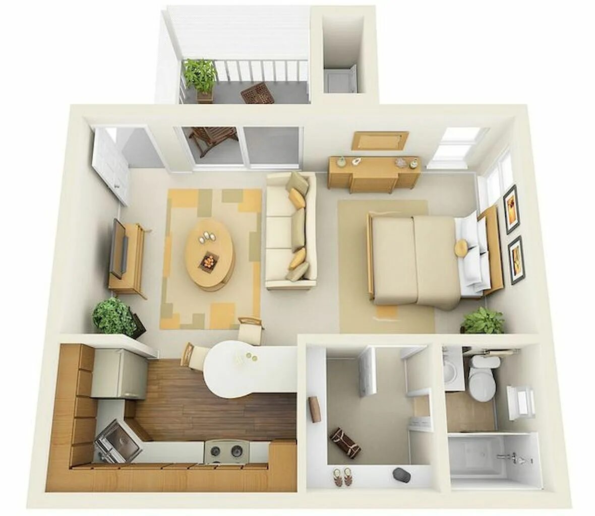 Квартира 6 8 планировка Small Studio Apartment Layout Design Ideas (15) - home design Apartment interior