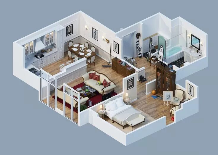 Квартира 6 комнат планировка Чингиз Мазитов Planos de casas pequeñas modernas, Planos de casas modernas, Plan