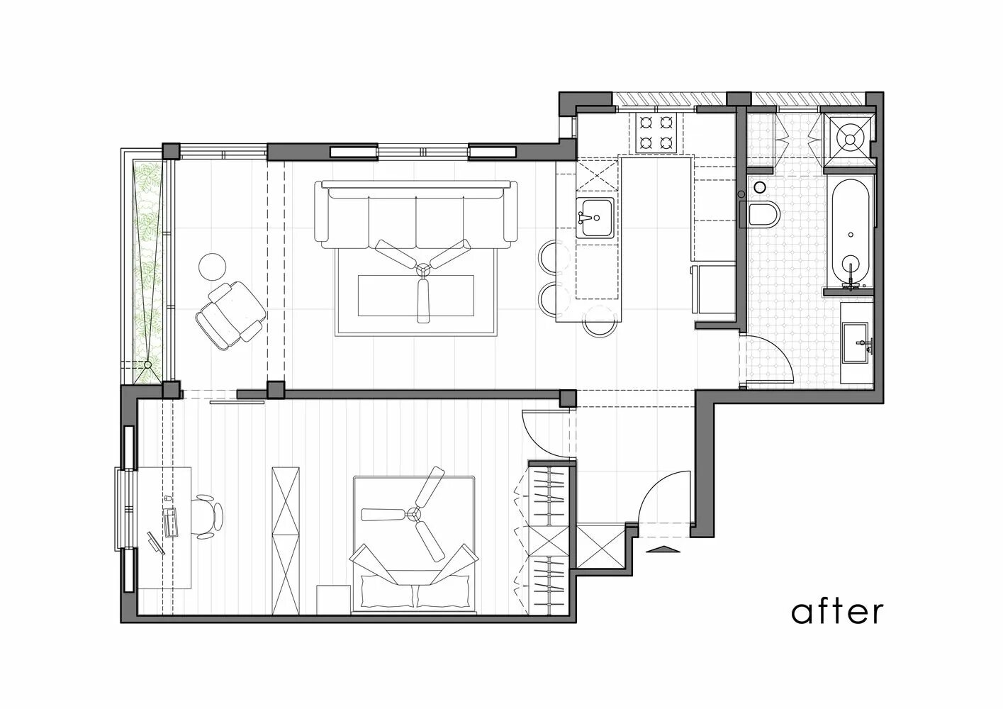 Квартира 70 кв м планировка Gallery of Apartment on Lincoln Street / YOOLOPP - 29 Floor plans, House floor p