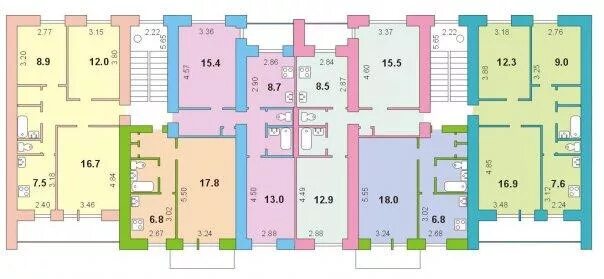 Квартира 85 серии планировка Московская обл., Солнечногорский р-н, пос. Поварово, ул. Буровая, дом 19 - инфор