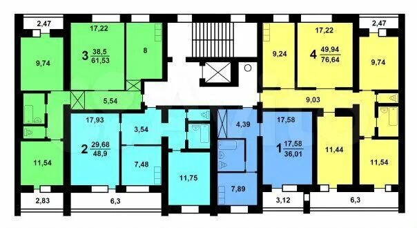 Квартира 86 серии планировка 2-к квартира, 49 м², 1/9 эт. на продажу в Саратове Купить квартиру Авито