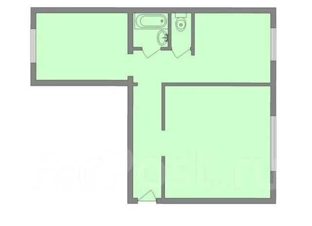 Квартира 97 серии планировка 2 комнатная Продается 2 комнатная квартира - Купить 2-комнатная квартиру в Уссурийске ФарПос