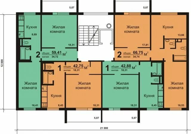 Квартира 97 серии планировка 2 комнатная Планировка квартир. Серия 97 Состав комнат 2-1-1-2 Планировка квартиры, Планиров