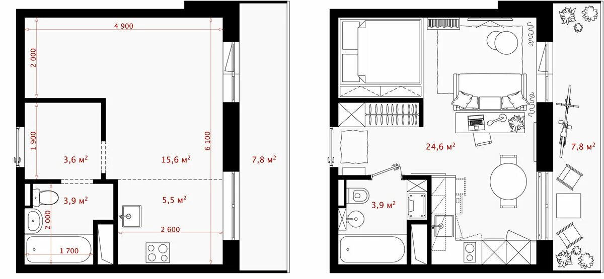Квартира без планировки Планировка маленьких квартир: советы экспертов myDecor Дзен