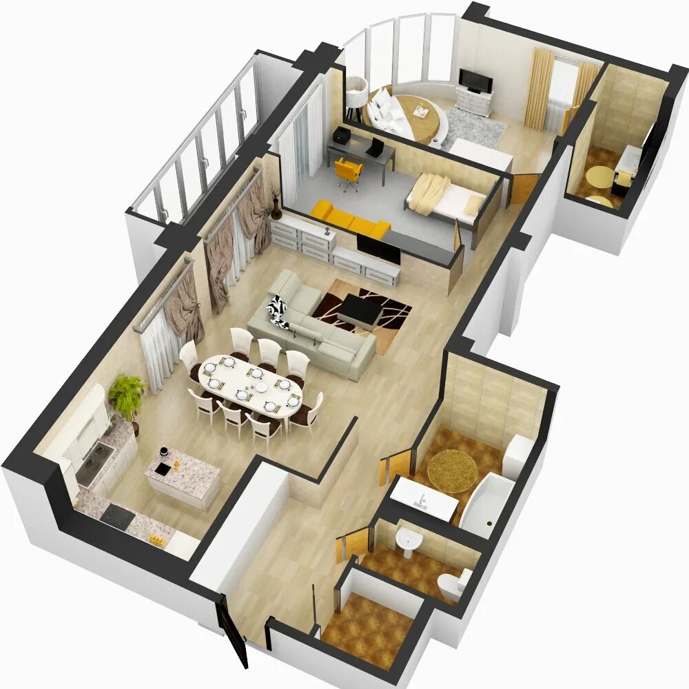 Квартира без планировки House Design - Tech Insider Presents