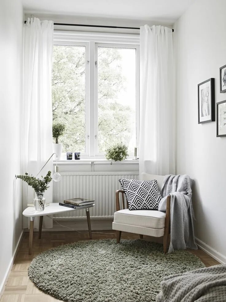 Квартира без штор фото Creative Scandinavian Home Interior Combined With Plants Decor Interior decorati