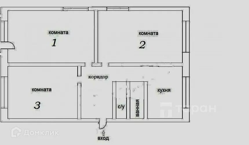 Квартира брежневка планировка Купить 3-комнатную квартиру, 61.2 м² по адресу Челябинск, улица Труда, 5, 1 этаж