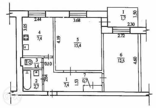 Квартира чешка планировка 2 Днепр, Березинская 35 - 25 000 USD - продажа двухкомнатной квартиры, район Индус