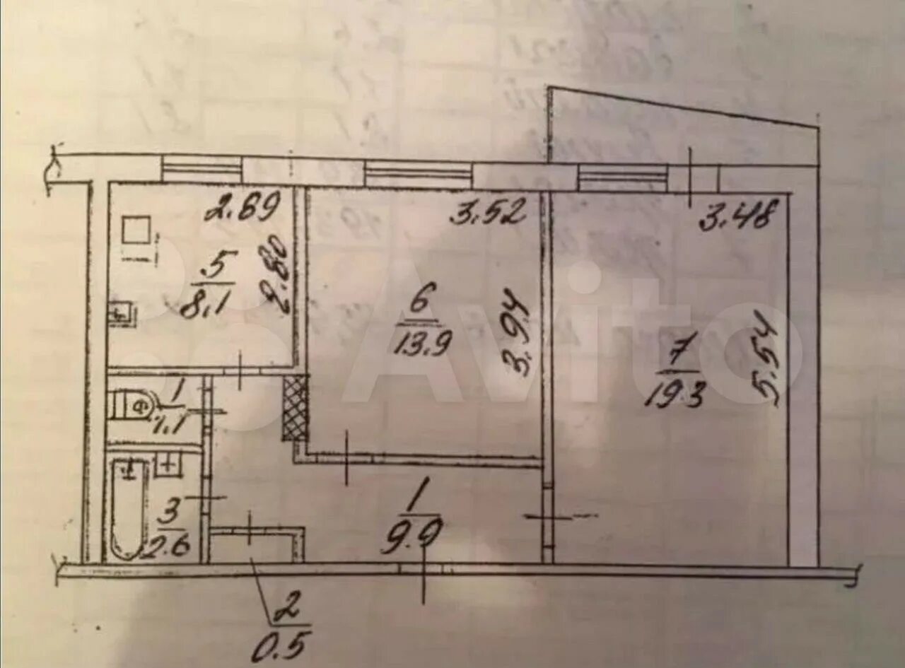 Квартира чешка планировка 2-комнатная квартира, 54.9 м2, на 5 этаже на продажу по цене 5500000 руб. в Воро