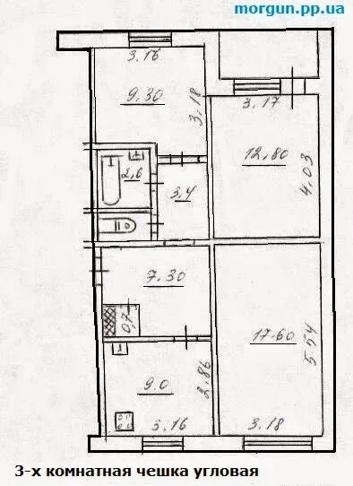 Квартира чешка планировка С размерами, улучшенной планировкой и в новостройках - - Строительство & Ремонт