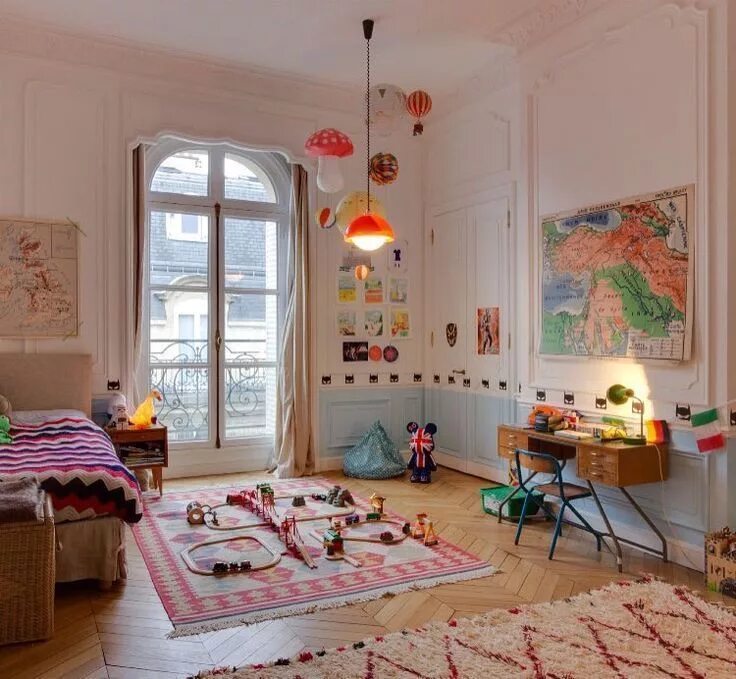 Квартира детская комната фото Eclectic Kids' Room with Bohemian Details - Petit & Small Eclectic kids room, Ki