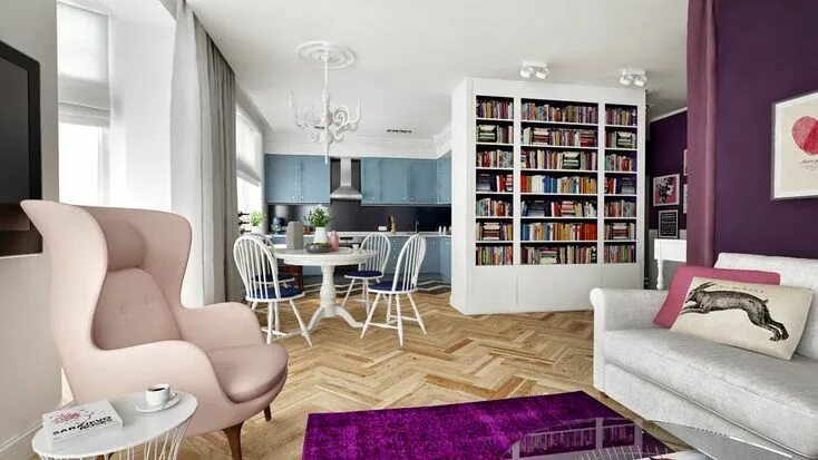 Квартира для девушки интерьер Boa ideia- 27 Interior design, Small apartments, Interior