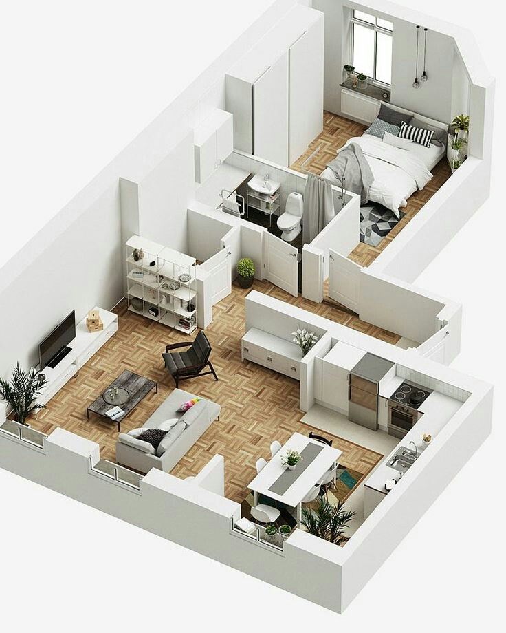 Квартира фото схема Pin on Sims4 design Apartment layout, Apartment floor plans, Studio apartment la