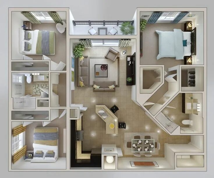 Квартира фото схема Plano de casa de 300 metros cuadrados Distribución del apartamento, Plano de viv