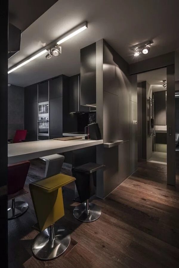 Квартира холостяка дизайн Small Apartment Interior Design: Working With Just 40 Square Meter (431 Square F