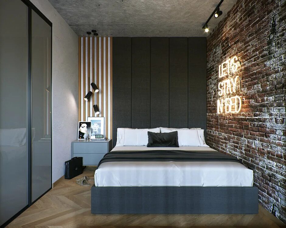 Квартира холостяка дизайн Холостяцкая квартира в серых тонах - INMYROOM