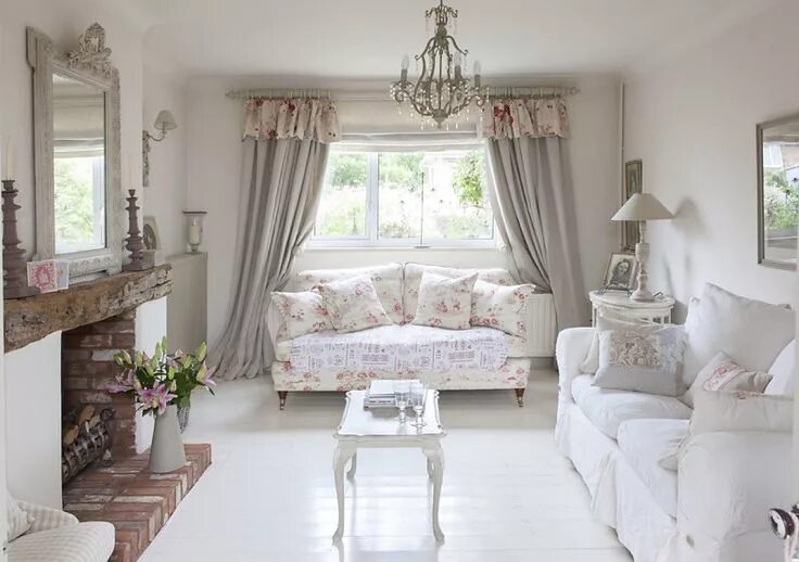 Квартира интерьер шебби шик Un cottage inglese molto french Country living room, French country living room,