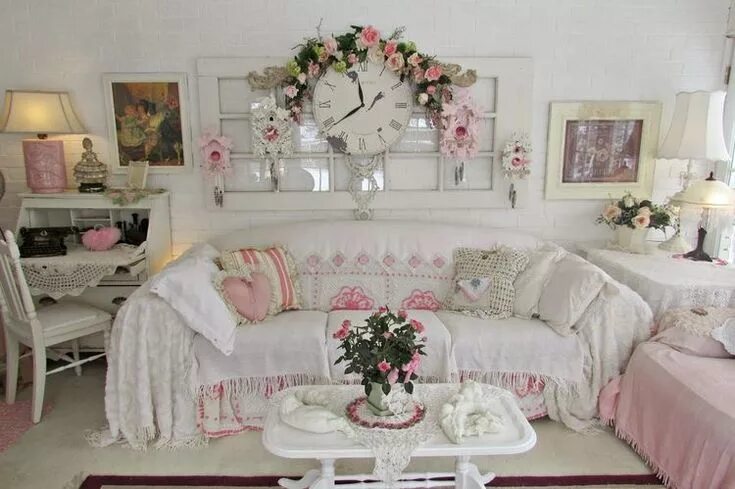 Квартира интерьер шебби шик Pin on Living room/salas Shabby chic room, Shabby chic bedrooms, Shabby chic int