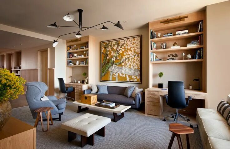 Квартира как правильно оформление Contemporary Living Room in New York, NY by Shawn Henderson Interior Design Hous