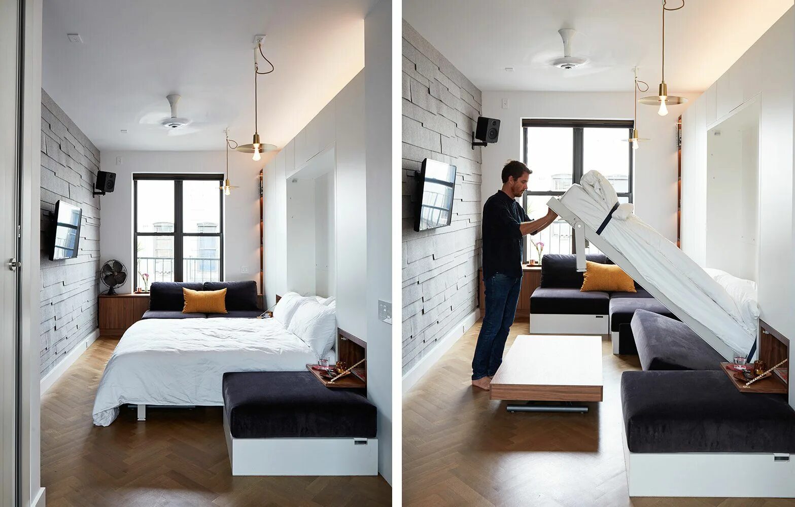 Квартира как правильно оформление Small living advocate Graham Hill lists his 350-square-foot Soho micro apartment