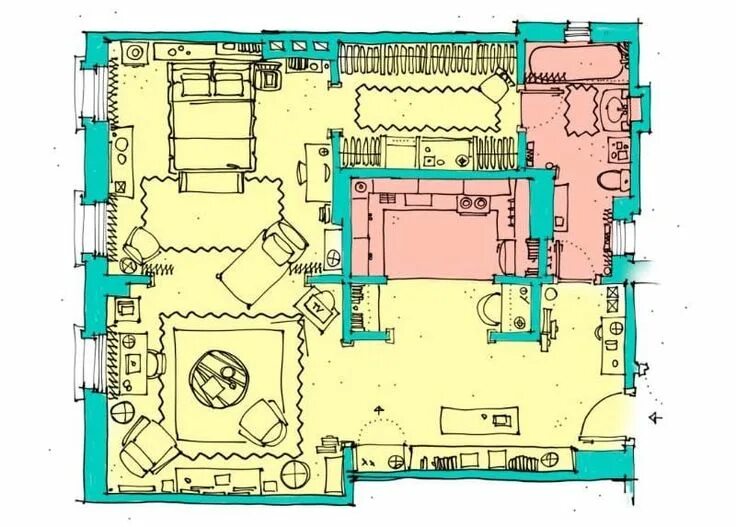 Квартира кэрри планировка Pin by Anastasiya Kononykhina on design Design, Floor plans, Diagram