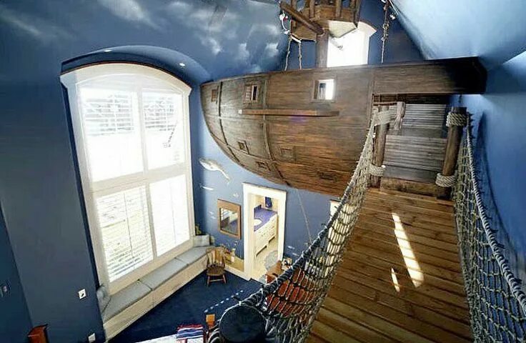 Квартира корабль фото Pin by madam duprey on Cool Houses Pirate ship bedroom, Pirate bedroom, Awesome 