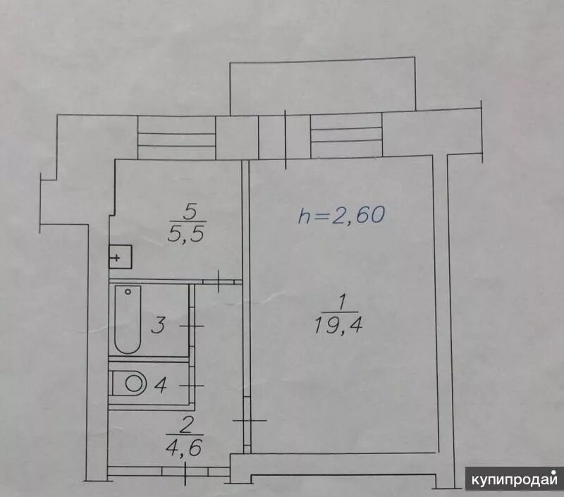 Квартира ленинградка планировка Продам 1 комн. квартиру ул. Калинина д.35 А в Красноярске