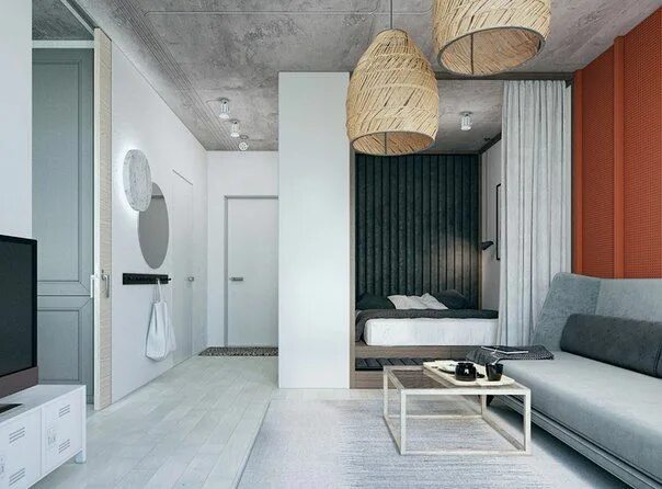 Квартира максим фото Квартира-студия: дизайн интерьера Small apartment design, Small apartments, Smal