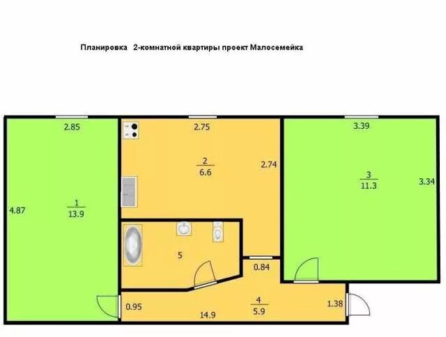 Квартира малосемейка планировка Купить квартиру в Сургуте - объявление № Н-25230751 на Барахла.НЕТ